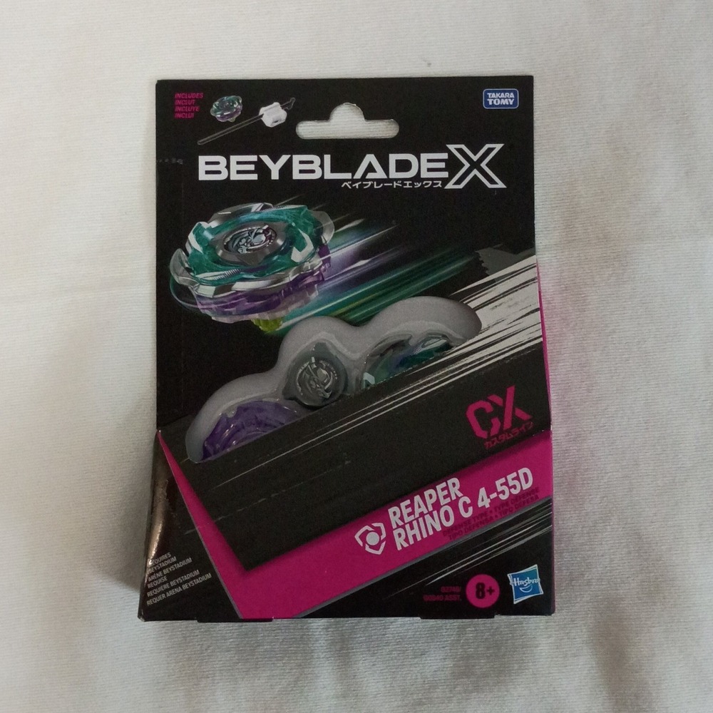 NIB Beyblade X Reaper Rhino C 4-55D Custom Line Starter Set Takara Tomy Hasbro